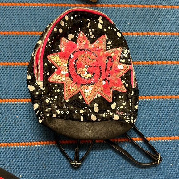 Girl’s Pink “G” Small Backpack from Justice - Picture 1 of 5